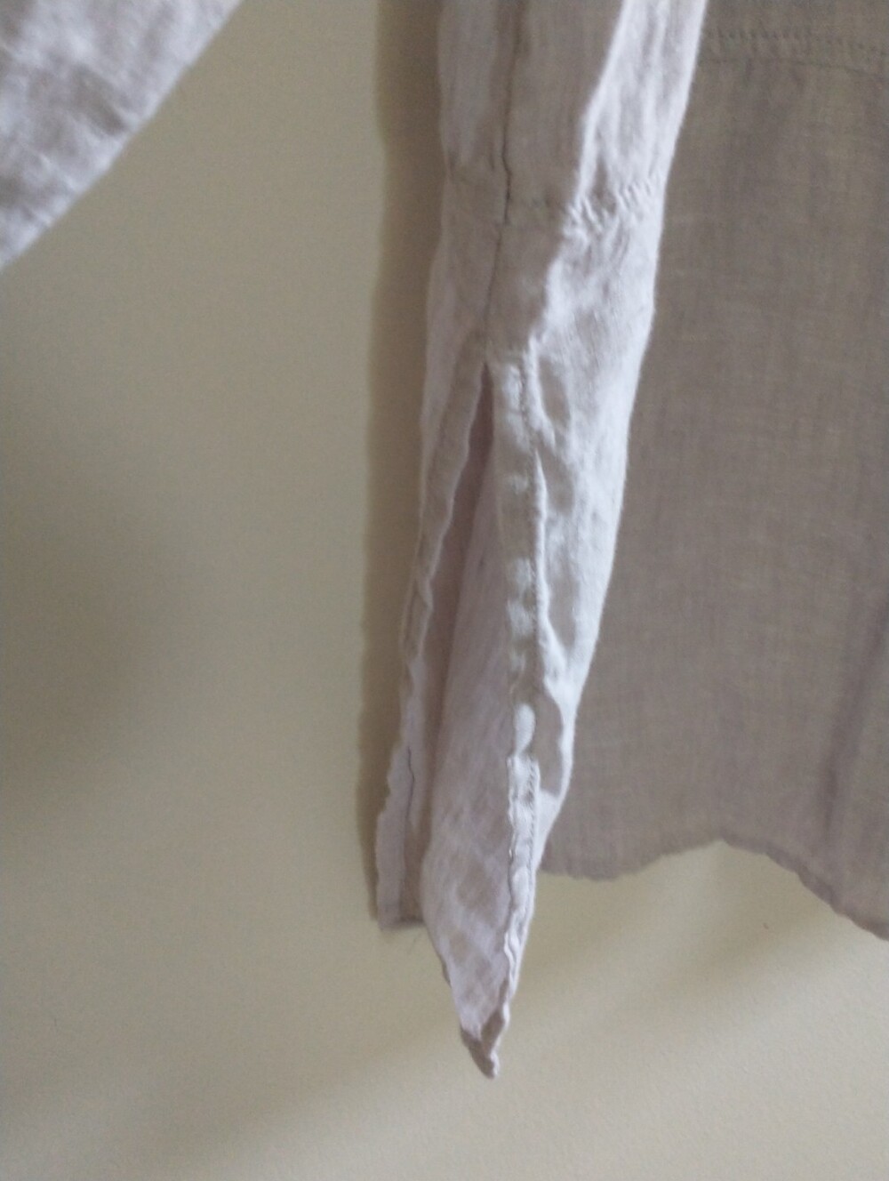 Tahari Beige Linen Button-Down Shirt Tunic XL Lagenlook - Picture 4 of 10